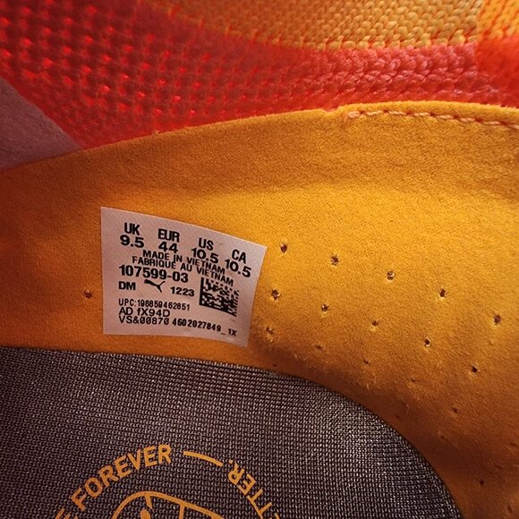 Puma Future 7 Ultimate FG/AG Soccer Cleats Mens 10.5 Sunset Glow Orange New $240 - Picture 6 of 7